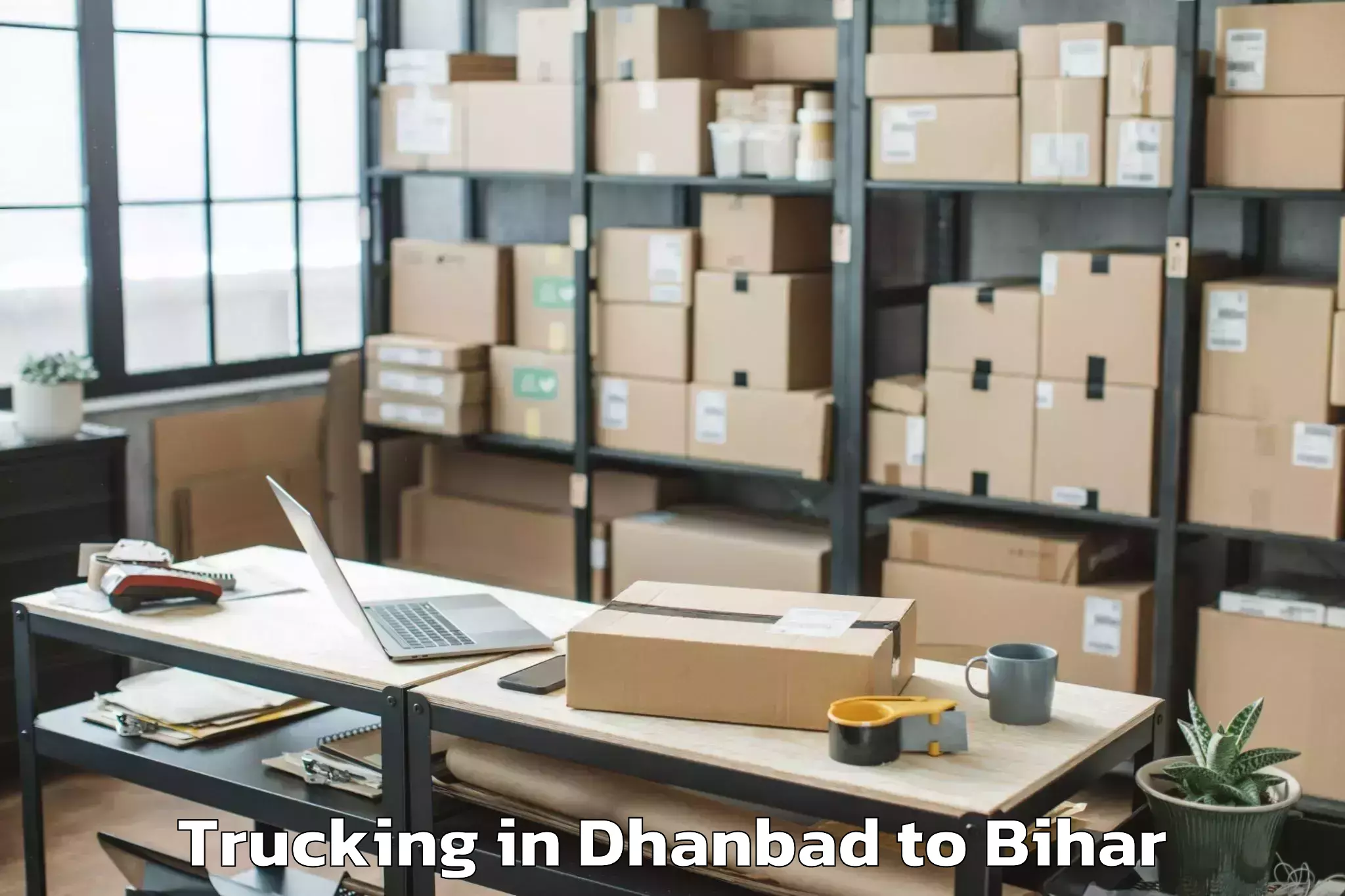 Dhanbad to Kk University Biharsharif Trucking Booking